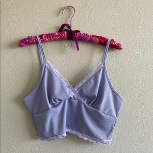 SHEIN LILAC PURPLE CROP TANK TOP